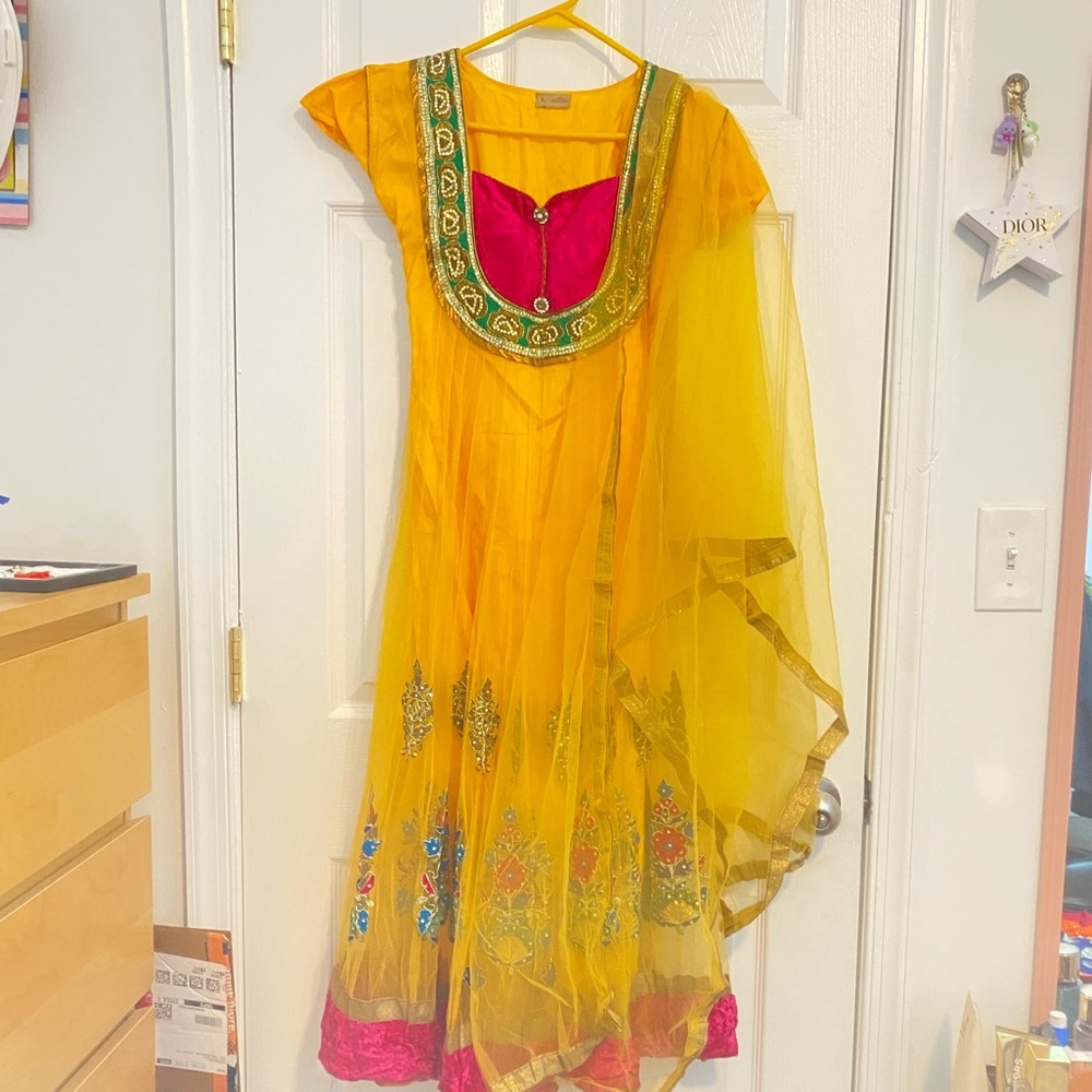 Indian party net dress